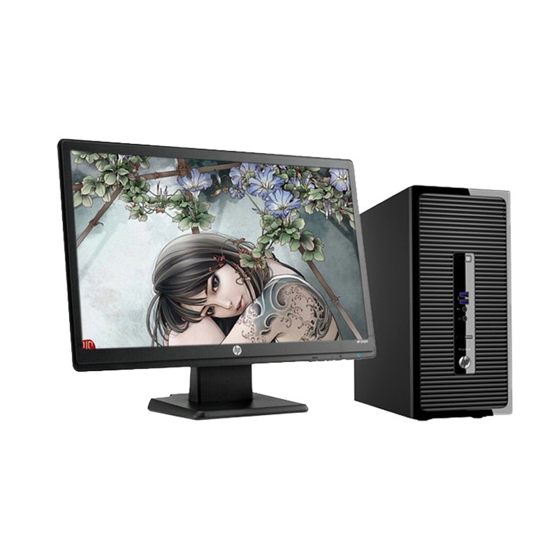 惠普(hp) 480g4 mt 台式电脑 g4400 4g 500g 集显 19寸显示器